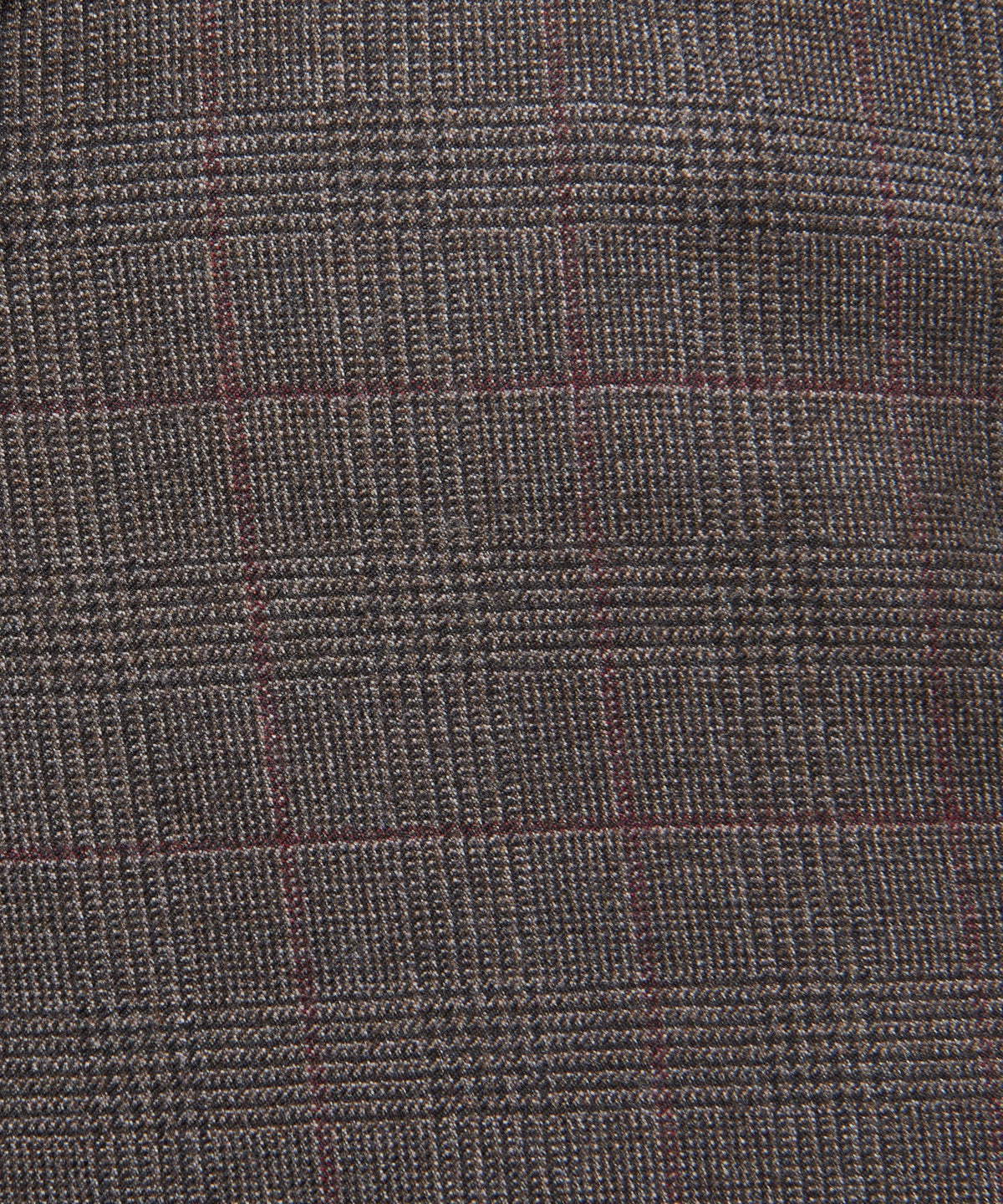 Brown & Neutral Tailored Fit Pow Check Jacket