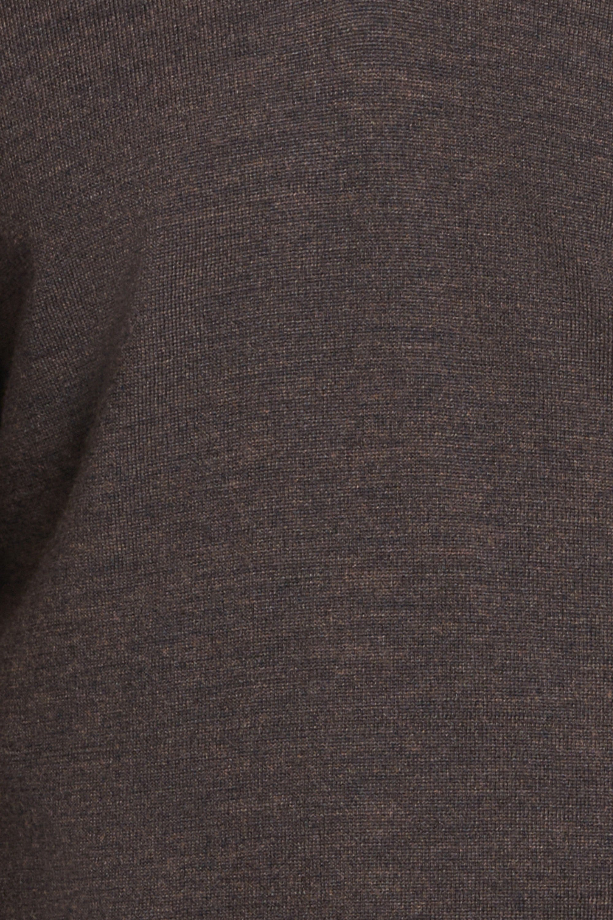 Chocolate Merino Wool Crew Neck Sweater