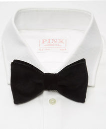 Black Velvet Pre-Tied Bow Tie