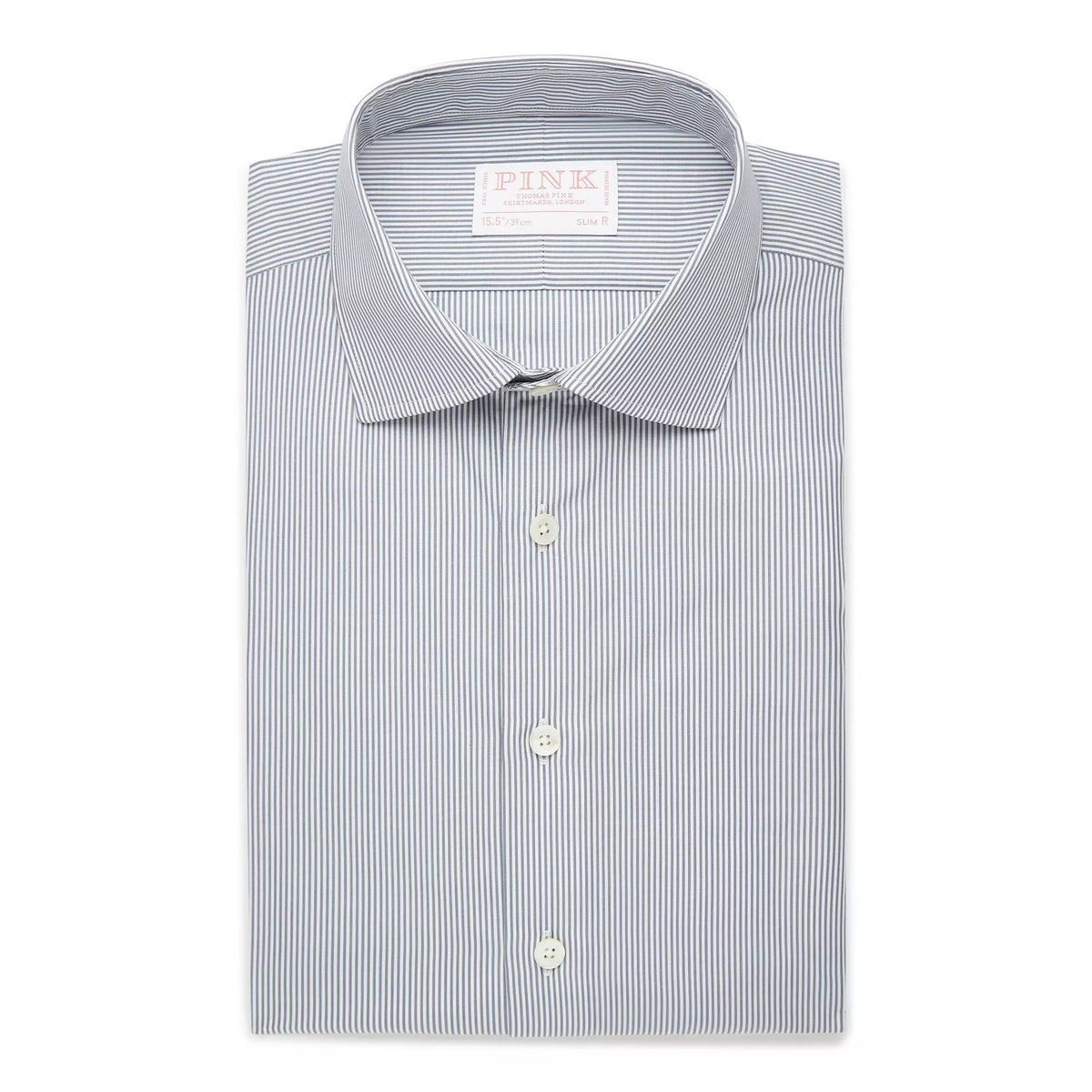 Seas Blue & White Slim Fit Supraluxe Fine Bengal Formal Shirt